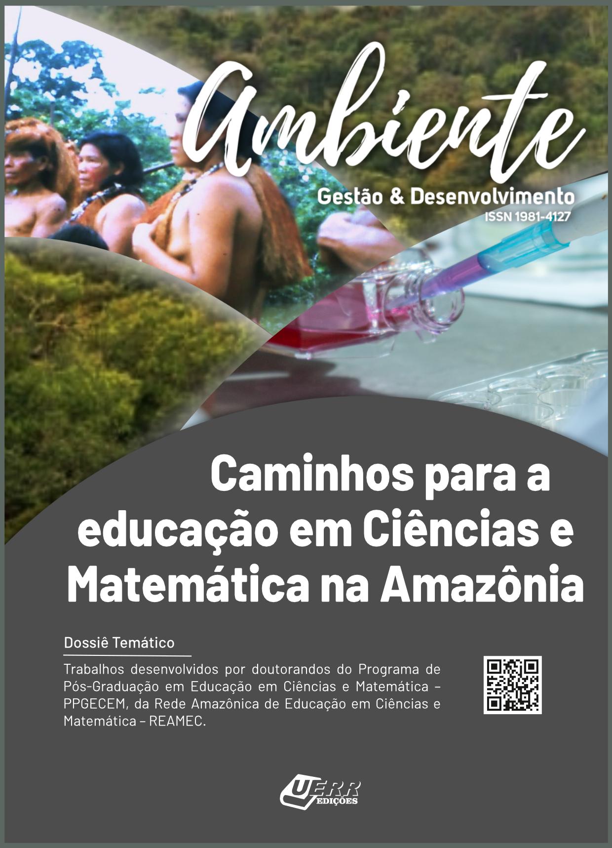 Capa do dossiê Caminhos para a educação em Ciências e Matemática na Amazônia