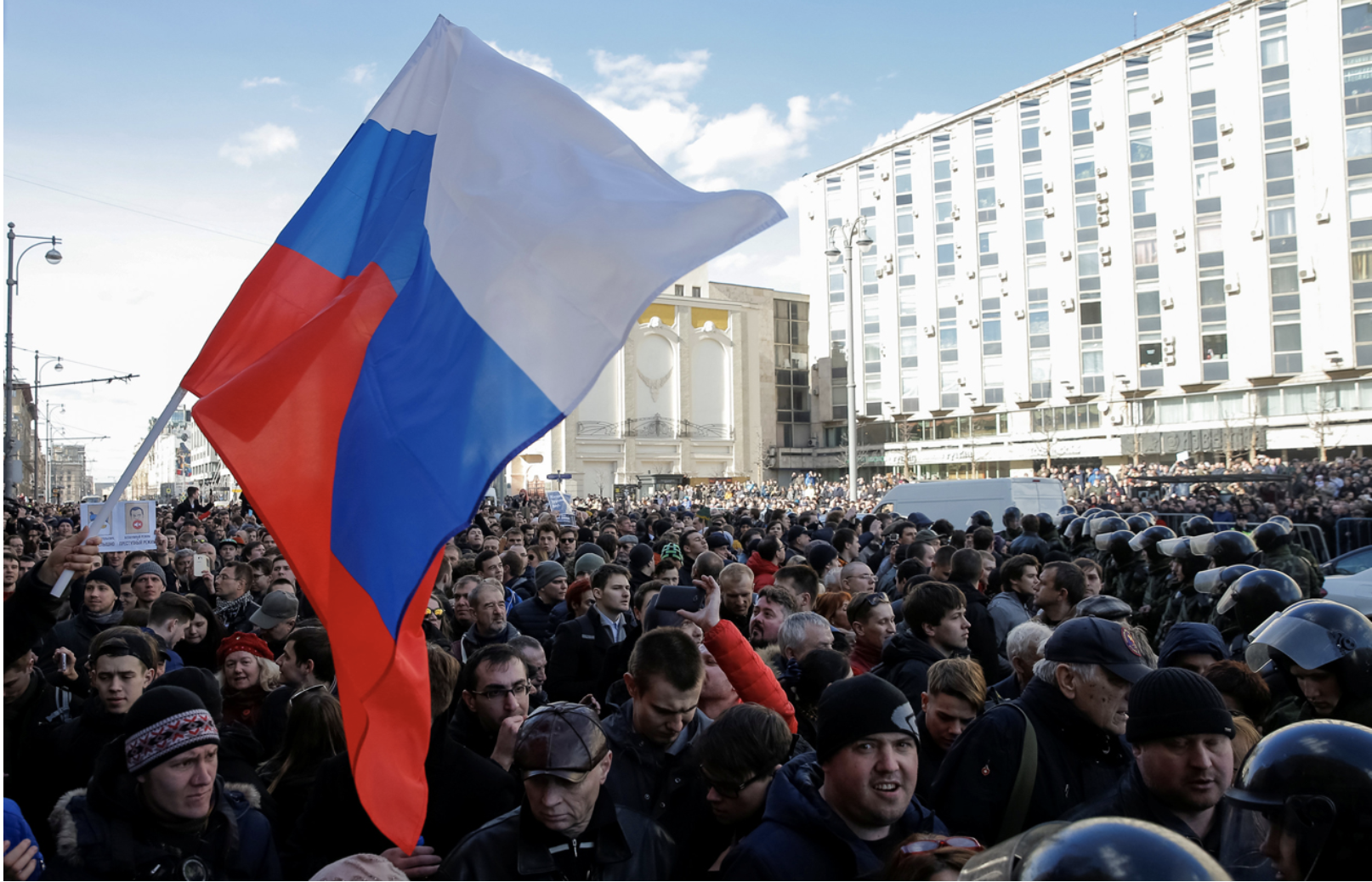 Manifestação contra a corrupção em Moscou (2017) - Fonte: Reuters